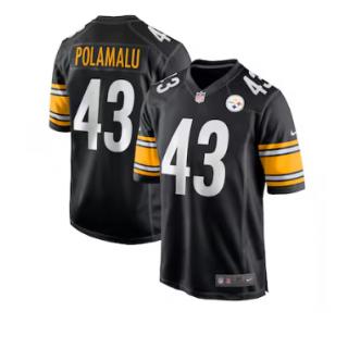 Troy Polamalu, Pittsburgh Steelers Nike Jersey - Black